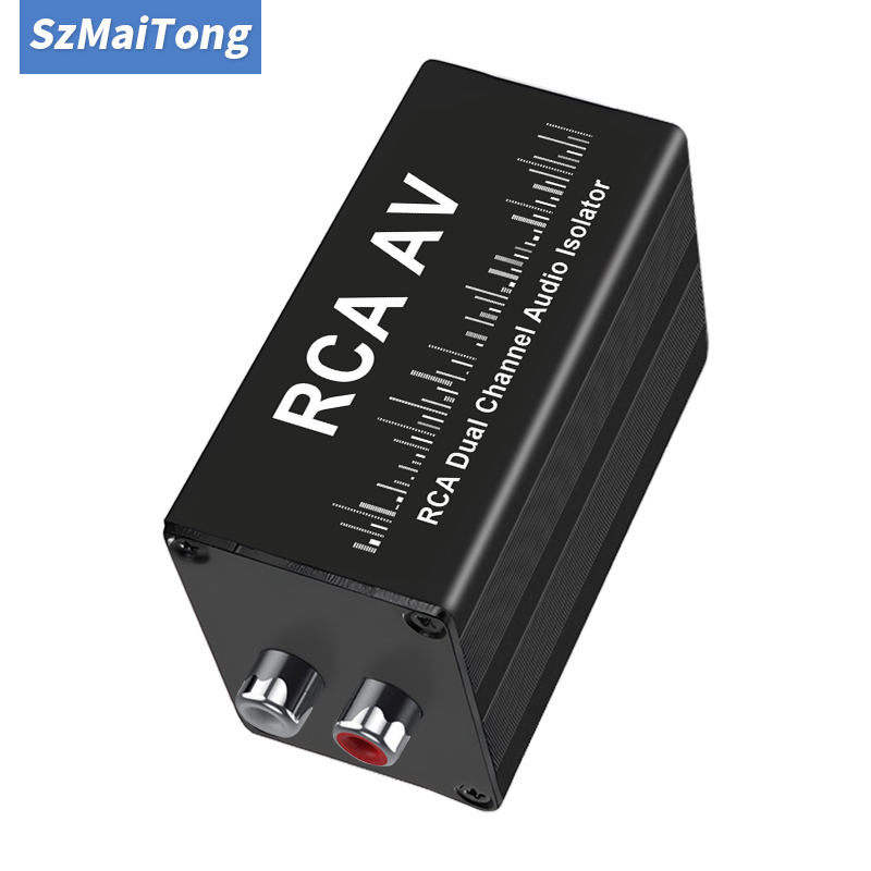 Audio Musically - プロフェッショナルオーディオノイズフィルターグランドループアイソレーター2チャンネルRCAポータブルオーディオ信号アイソレーター（音楽機器用）