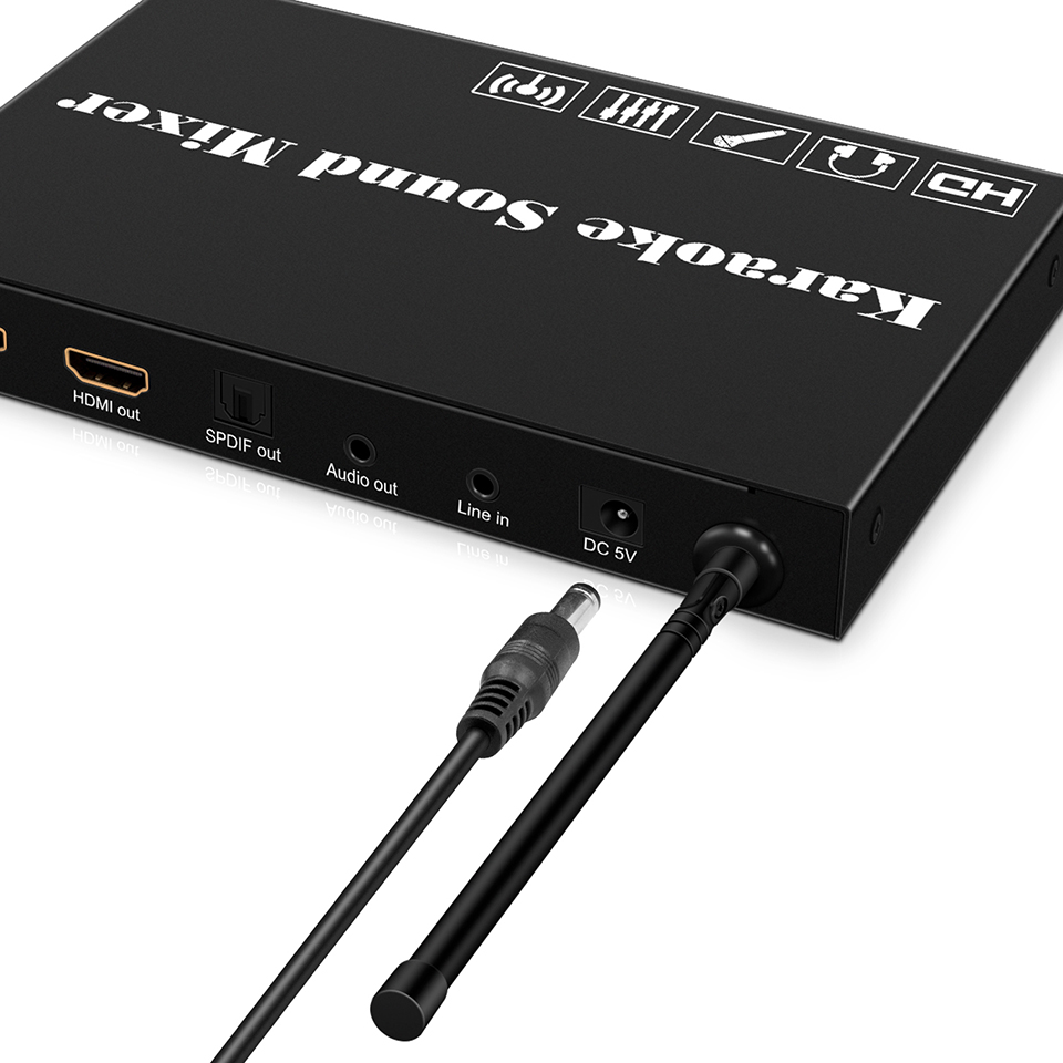 Audio Music Mixer - オーディオミキサー オーディオミキサーDJコントローラー/オーディオ（マイクA/B/リバーブ/トーメ/音楽） カラオケ用デュアルワイヤレスマイク付きサウンドミキサー