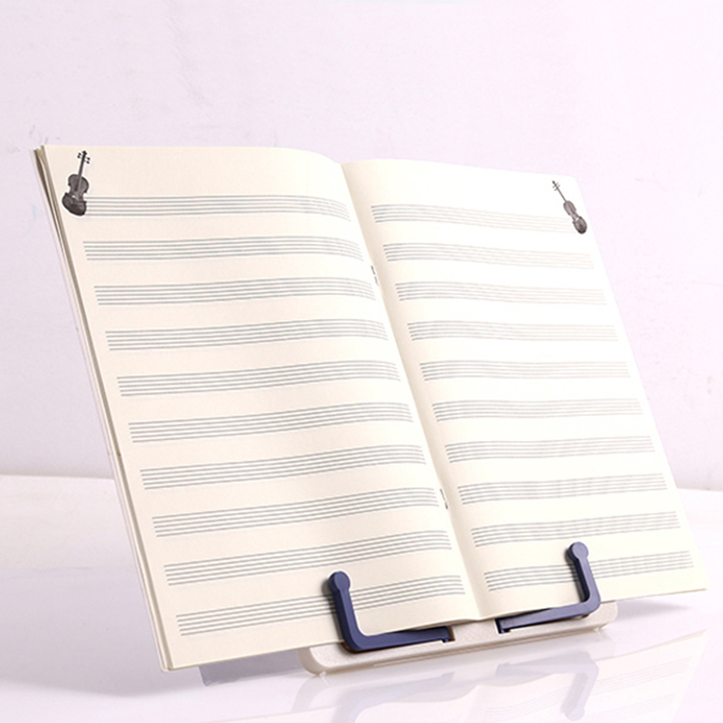 Music Stand Folding - 1 PC 軽量で調節可能なポータブルブックスタンド、楽譜の読む、描く、その他用途に最適 - 耐久性のあるプラスチック製の構造