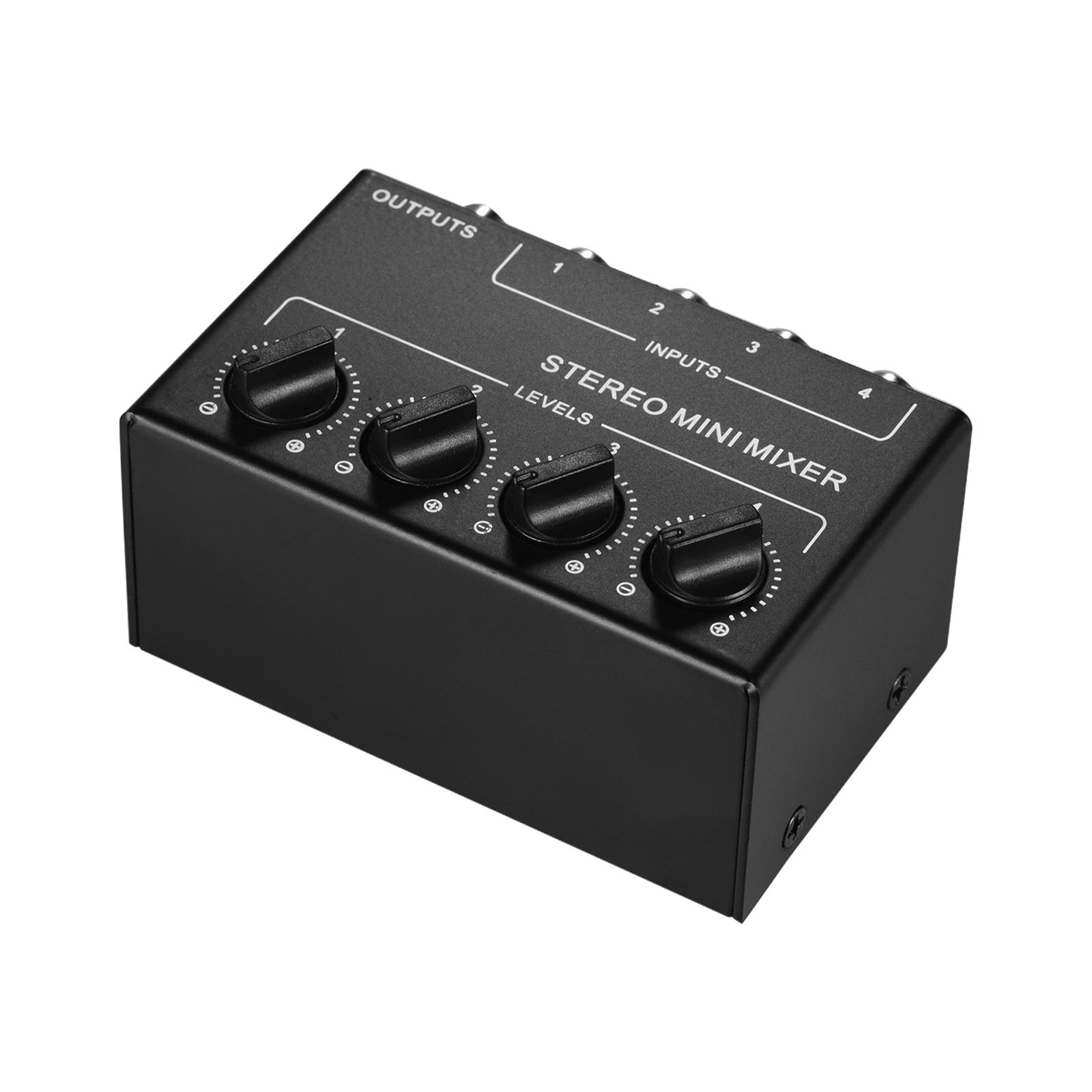 コンパクトサウンドミキサー - ライブパフォーマンスや録音用 - Audio Mixer 4 Channel のレビューと価格
