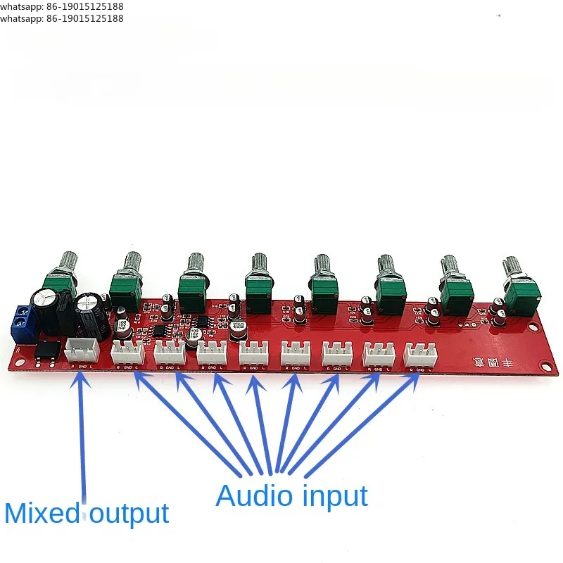 8 ウェイ NE5532 ミキシングオーディオボード DIY - Audio Music Mixer のレビューと価格