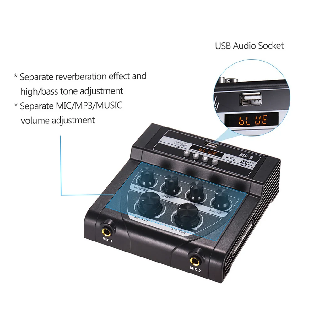 ミニカラオケサウンドオーディオミキサーステレオエコーミキサー - Audio Music Mixer のレビューと価格