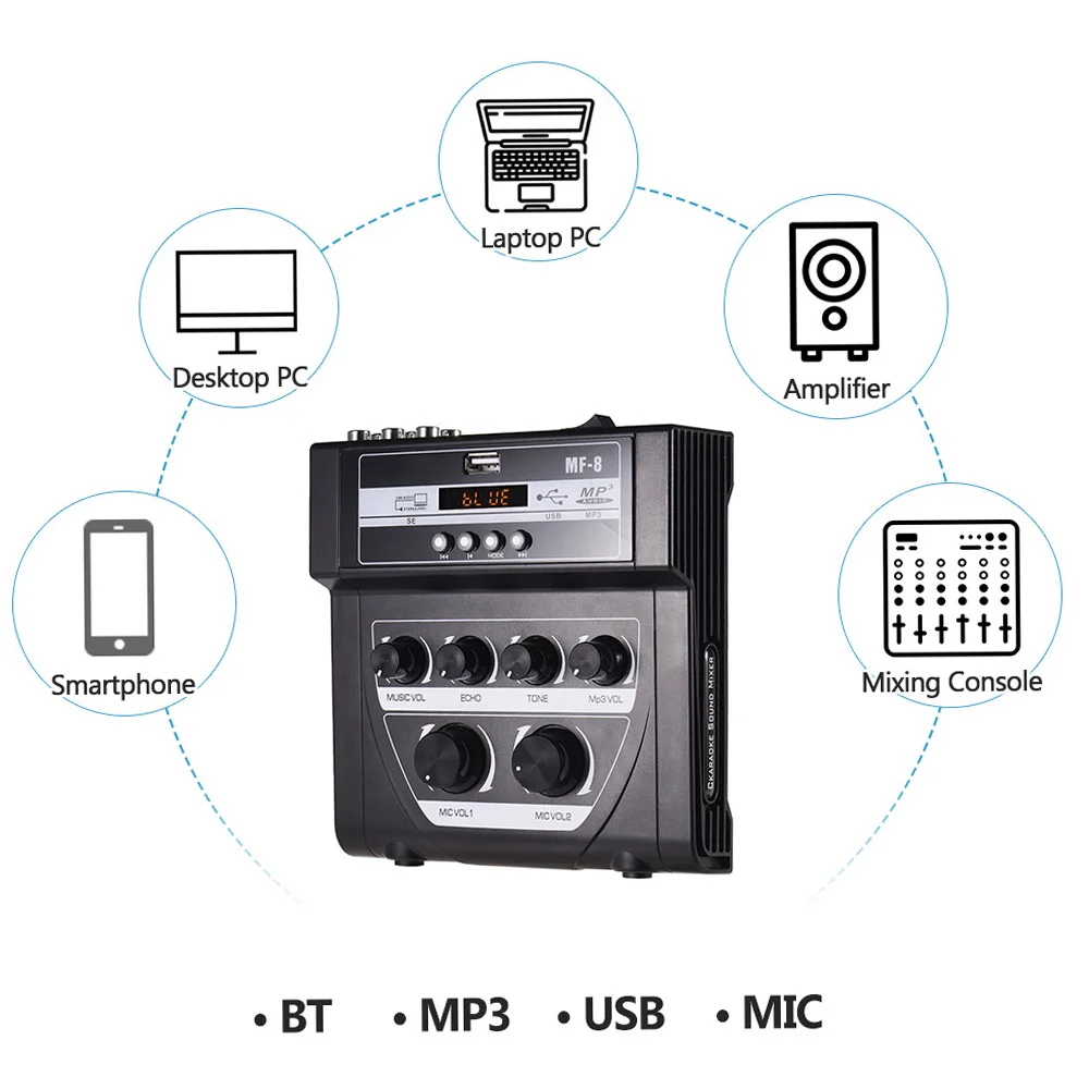 ミニカラオケサウンドオーディオミキサーステレオエコーミキサー - Audio Music Mixer のレビューと価格