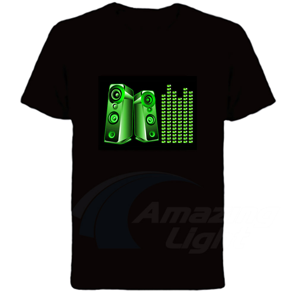 Elイコライザーサウンドアクティベートled tシャツ,上下 - Audio Music Mixer のレビューと価格
