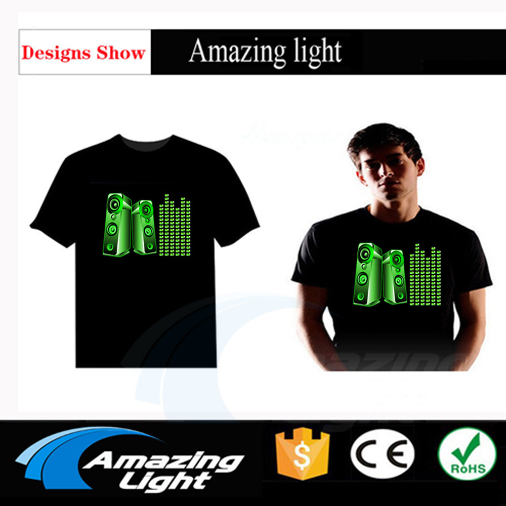 Elイコライザーサウンドアクティベートled tシャツ,上下 - Audio Music Mixer のレビューと価格