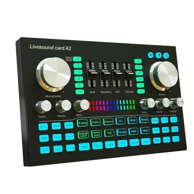 A2 サウンドカード ライブ サウンド カード Blueto - Audio Music Mixer のレビューと価格