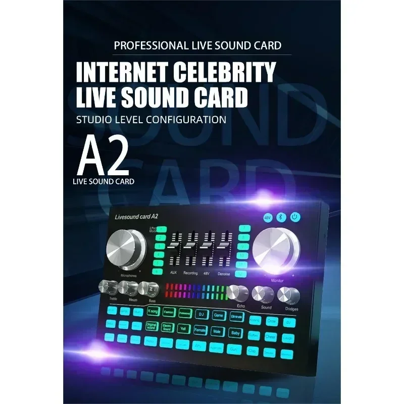 A2 サウンドカード ライブ サウンド カード Blueto - Audio Music Mixer のレビューと価格