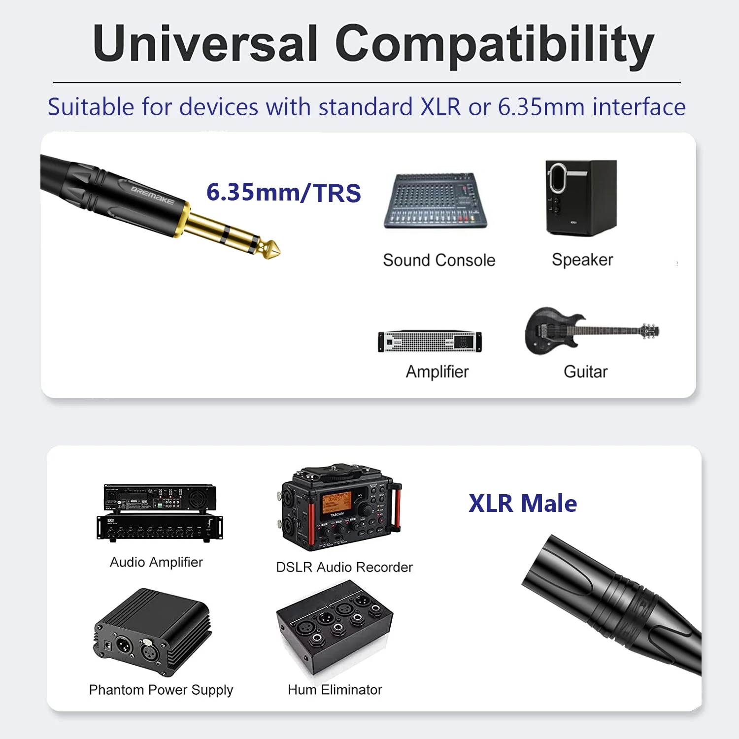 Xlrオス-オスバランスケーブル、パワースピーカー用マイクコ - Audio Music Mixer のレビューと価格