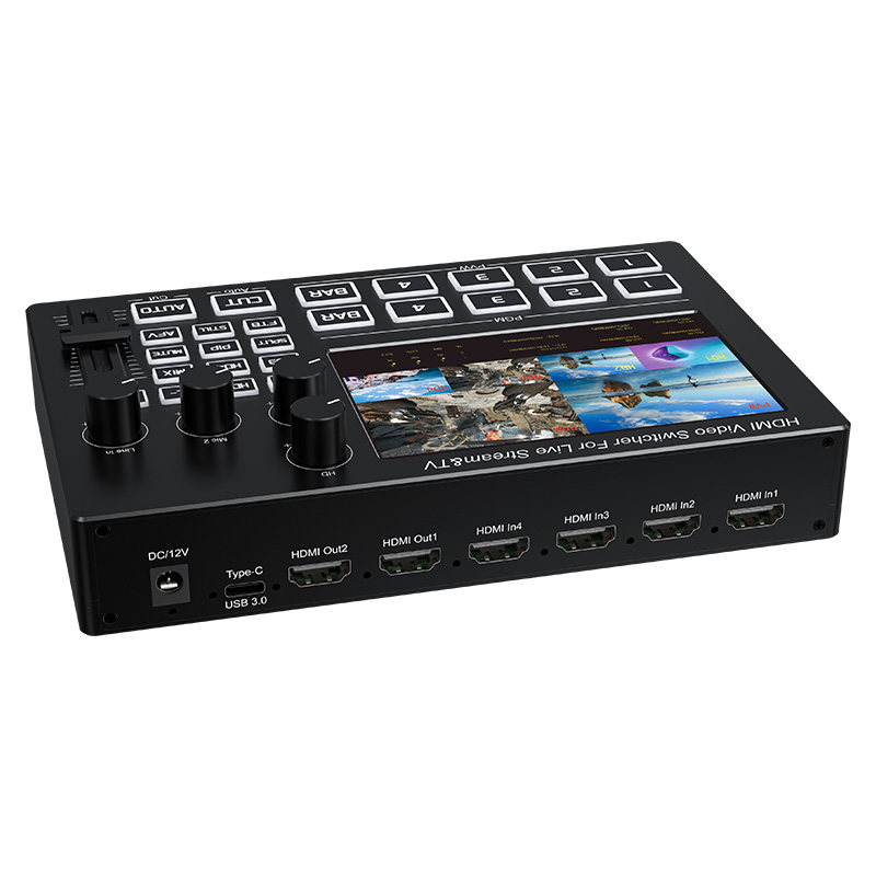 4チャンネル1080P HDMIライブストリーミングビデオミ - Audio Mixer 4 Channel のレビューと価格