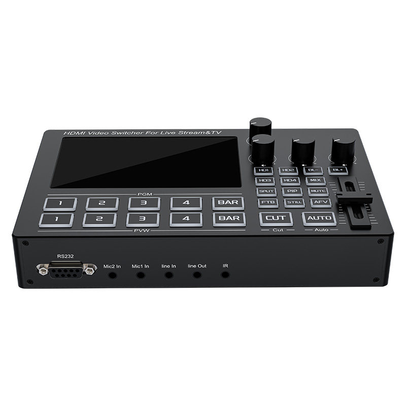 4チャンネル1080P HDMIライブストリーミングビデオミ - Audio Mixer 4 Channel のレビューと価格