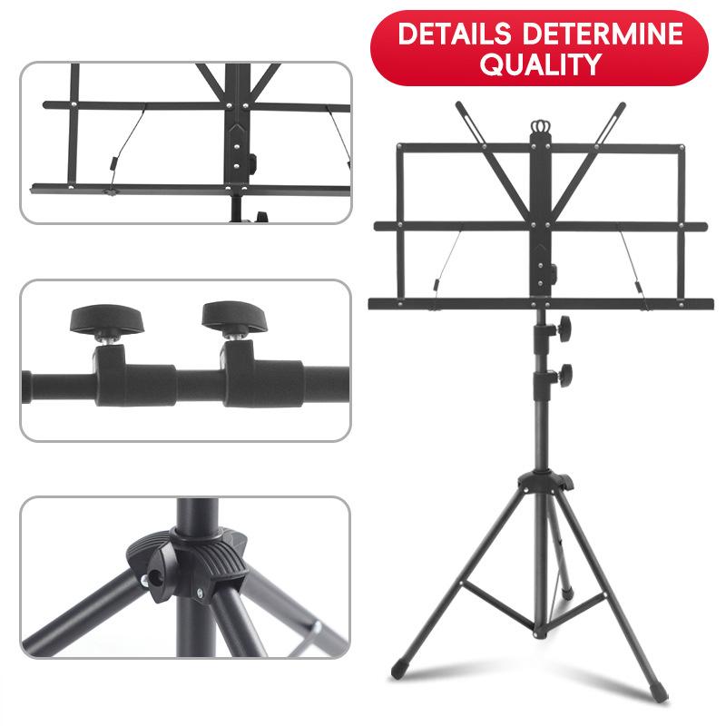 新しい譜面台 2 in 1 デュアルユース折りたたみ式譜面台 - Music Stand Folding のレビューと価格