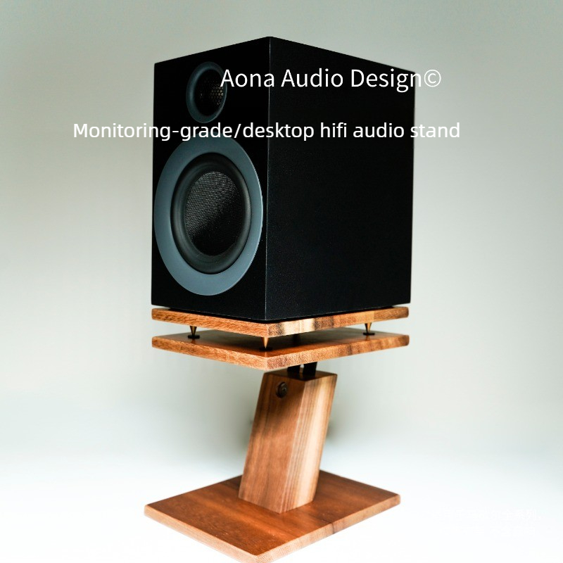 無垢材デスクトップスピーカースタンド高さ調節可能なモニターH - Music Stand Folding のレビューと価格
