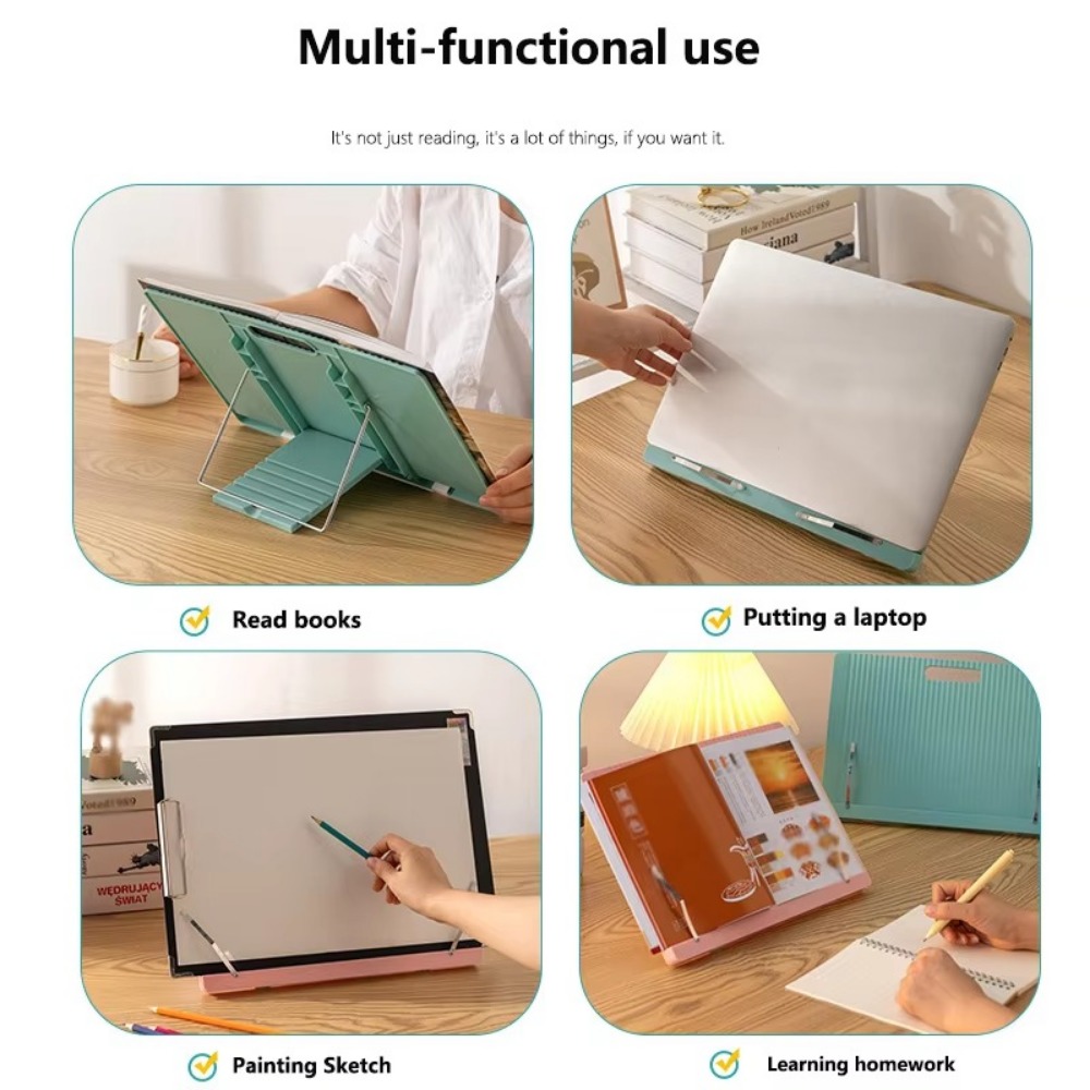 新しい調節可能なブックエンドスタンド折りたたみ式ポータブル読 - Music Stand Folding のレビューと価格
