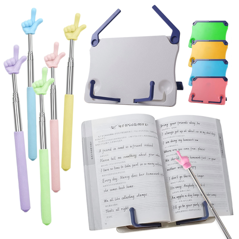 ポータブル読書スタンドブックスタンド、譜面台、指の形のミニポ - Music Stand Folding のレビューと価格