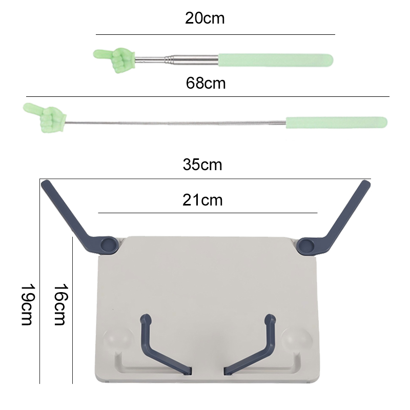 ポータブル読書スタンドブックスタンド、譜面台、指の形のミニポ - Music Stand Folding のレビューと価格