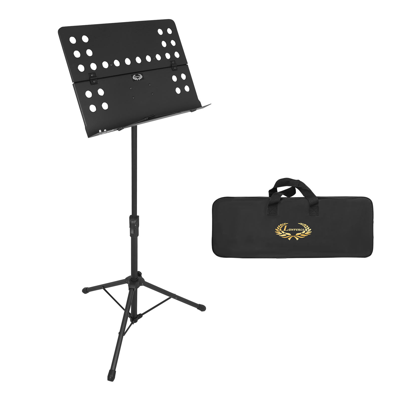 折りたたみ式譜面台 幅広デスク付き 高さ調節可能 三脚ベース - Music Stand Folding のレビューと価格