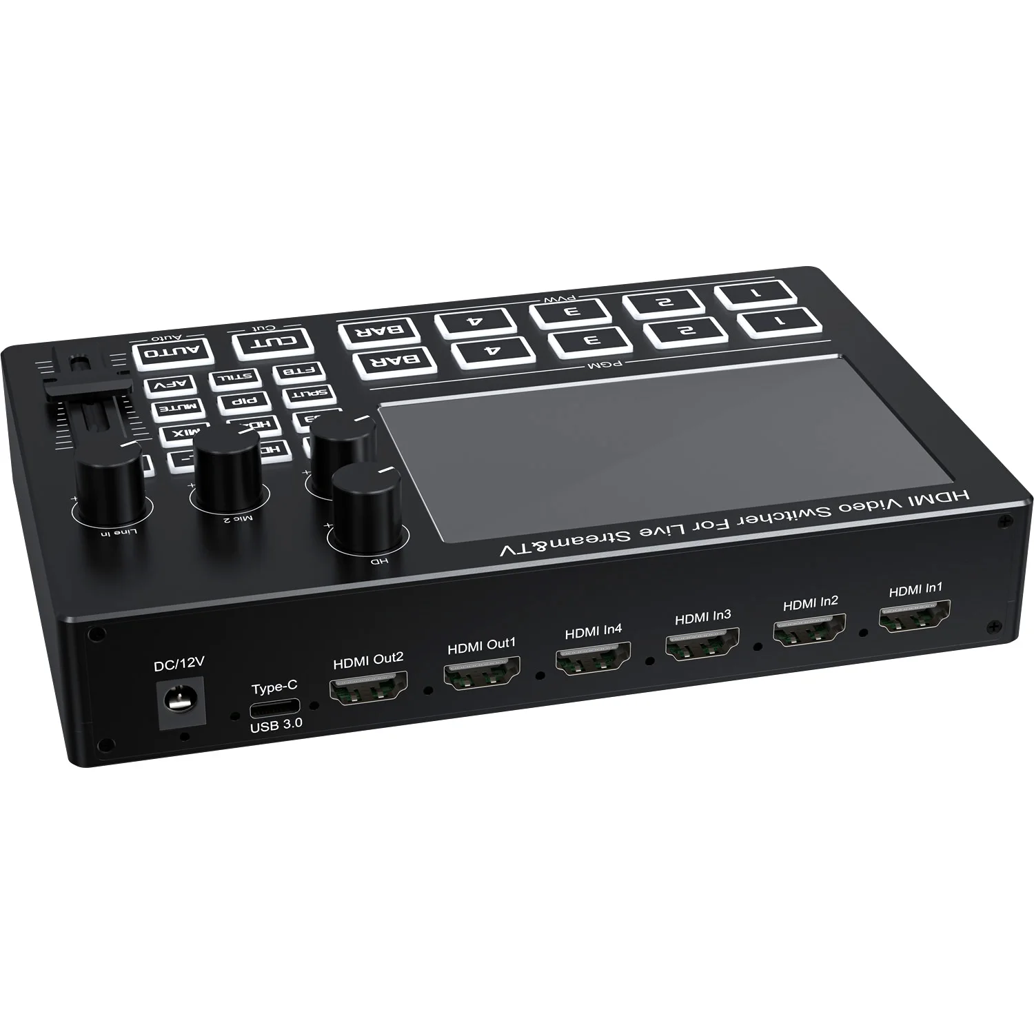 1080P 4チャンネルHDMIライブストリーミングビデオミ - Audio Mixer 4 Channel のレビューと価格