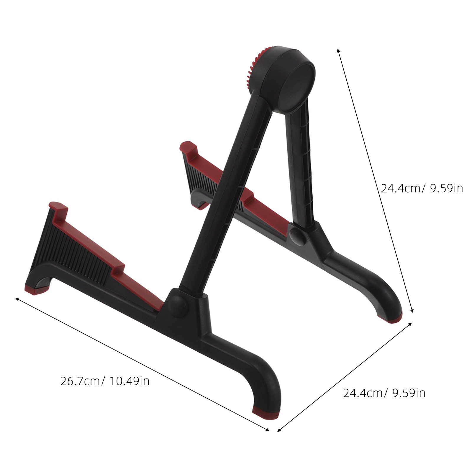 折りたたみ式ギタースタンドベース黒赤互換性のあるアコースティ - Music Stand Folding のレビューと価格