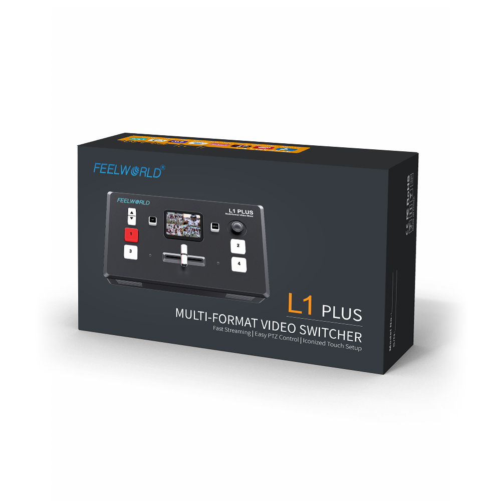 FEELWORLD L1 PLUS マルチカメラビデオミキサ - Audio Mixer 4 Channel のレビューと価格